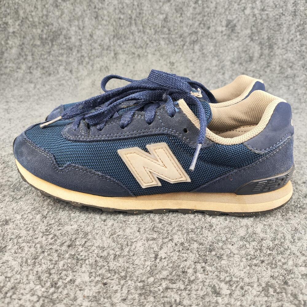 New Balance RG3 Shoes Boys Size 4 Blue Suede Mesh Casual Sneakers GC515NVY